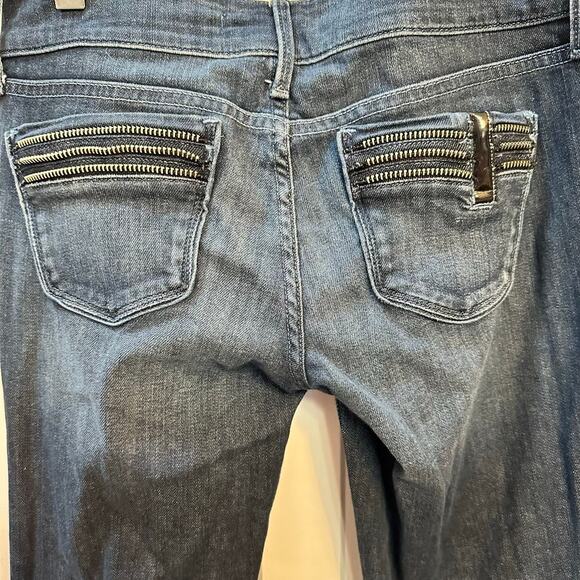 Black Orchid Women's Skinny Jeans Size 26‎ Blue Zipper Accents Stretch Denim - Picture 8 of 10